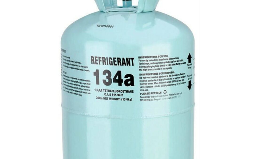 R134A Refrigerant Gas 62 KG, -26.5 Deg C, Packaging Size: 30 Lbs (13.6 Kg)